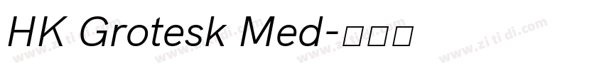HK Grotesk Med字体转换